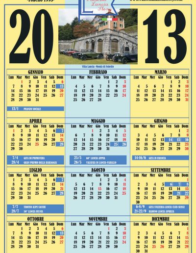 Calendario 2013